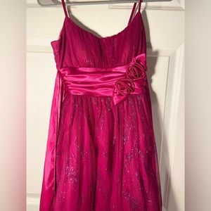 Pink Glitter Party Dress